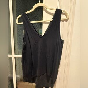 RACHEL Rachel Roy Black V-Neck Tank Top